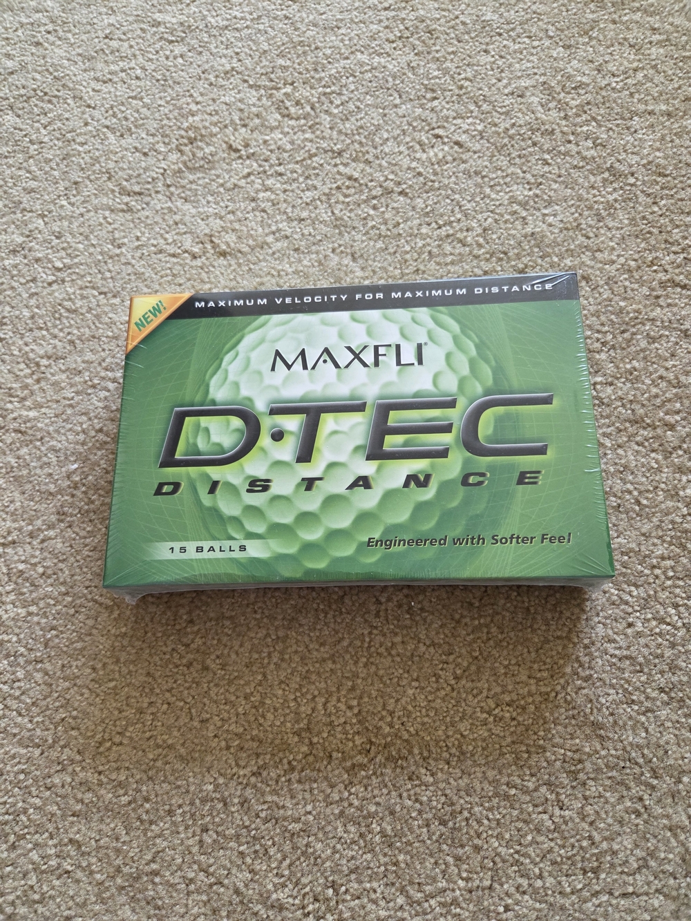 Maxfli DTEC Distance Golf Balls - 15 Balls NEW Sealed Softer Feel Long Distance